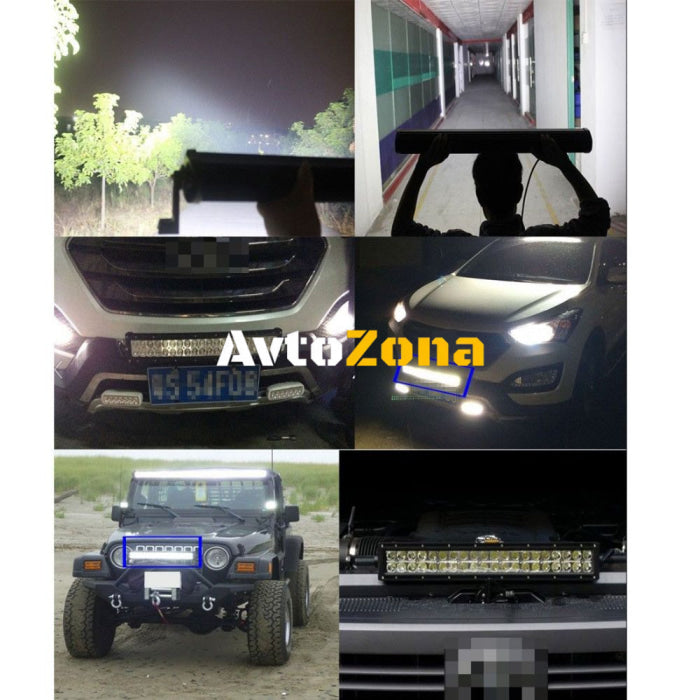 56 См Мощен LED бар 120W 40 LED 12V 24V АТВ Джип 4х4 Offroad Камион - Avtozona