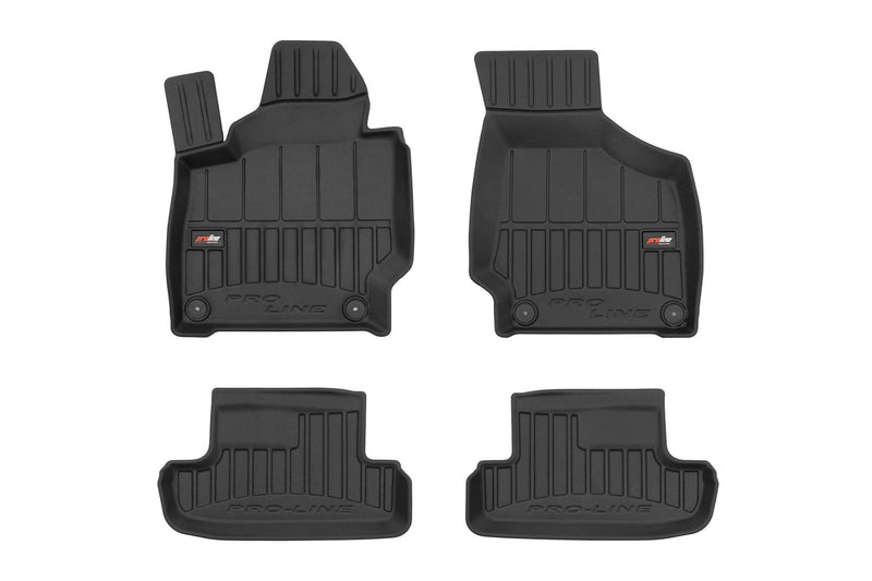 3D Гумени стелки Frogum за Audi TT (2006–2014), 4 части – Черни