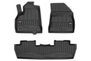 Covorașe de cauciuc 3D Frogum pentru Peugeot 5008 (2009-2017), 3 părți, negru