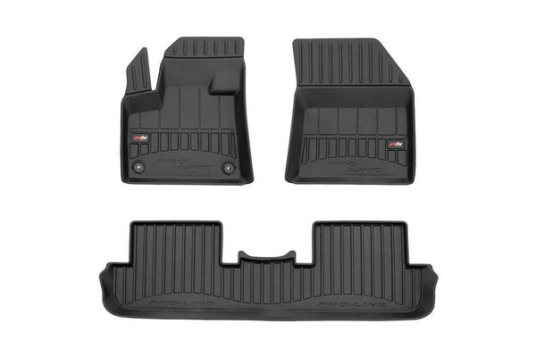 Talpă de cauciuc 3D Frogum pentru Peugeot 3008 (2016+) - 3 părți, negru