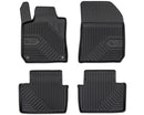2.5D Rubber insoles Frogum №77 pentru Peugeot 308 (2013-2021), 4 părți, negru