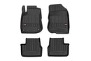 3D Гумени стелки Frogum за Peugeot 208 (2012–2019), 4 части, черни