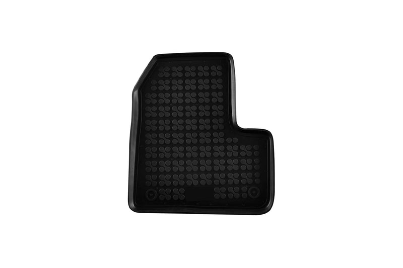 Covorașe din cauciuc Rezaw-Plast pentru Peugeot 206 (1998-2012) și 206+ (2009-2012), versiunea cu extinctor, 4 părți, negru