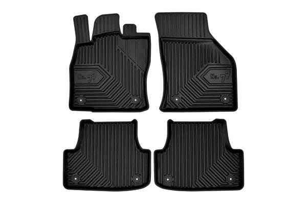 2.5D Гумени стелки Frogum №77 за Audi A3 (2012+), 4 части, черни