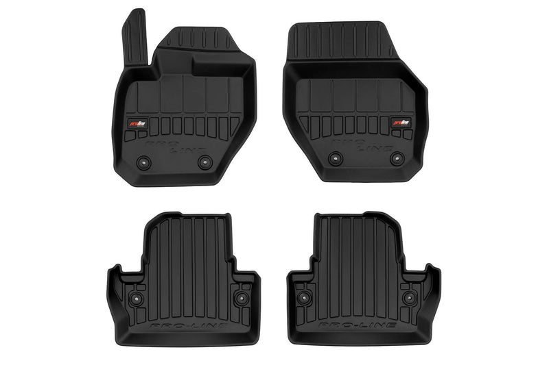 3D гумени стелки Frogum за Volvo V60 I Cross Country (2018+), комплект 4 части, черни