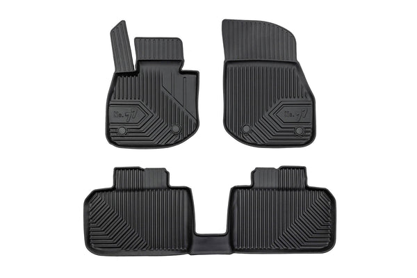 2.5D Гумени стелки Frogum №77 за BMW iX1 U12 (2022+), 3 части, черни