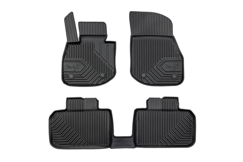 2.5D Гумени стелки Frogum №77 за BMW iX1 U12 (2022+), 3 части, черни