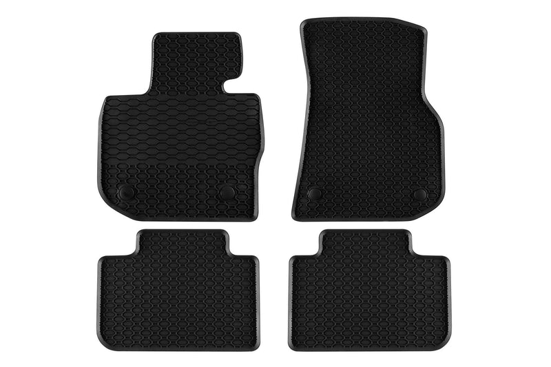 Гумени стелки Geyer&Hosaja за BMW X3 G01 (2017–2024), X4 G02 (2018–2025), 4 части, черни