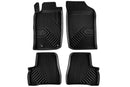2.5D Гумени стелки Frogum №77 за Peugeot 206 (1998–2012), 4 части, черни