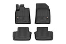 3D Гумени стелки Frogum за Peugeot 407 (2004–2011) – 4 части, ProLine серия, черни
