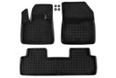 Covorașe din cauciuc Rezaw-Plast pentru Peugeot 5008 (2017 +), 5 locuri, 3 părți, negru