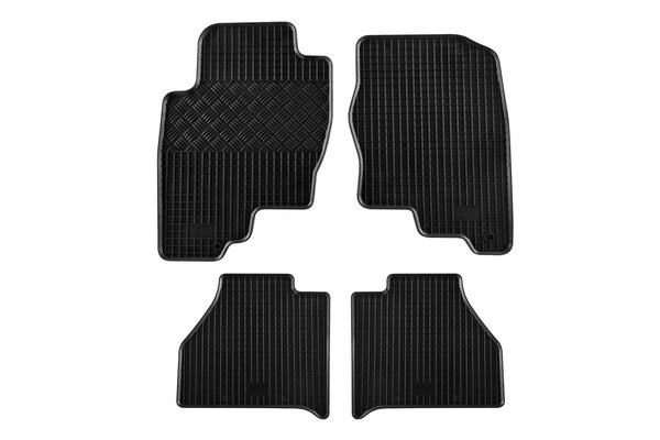 Гумени стелки Rigum за Nissan Navara Le New (2007+), комплект 4 части, черни