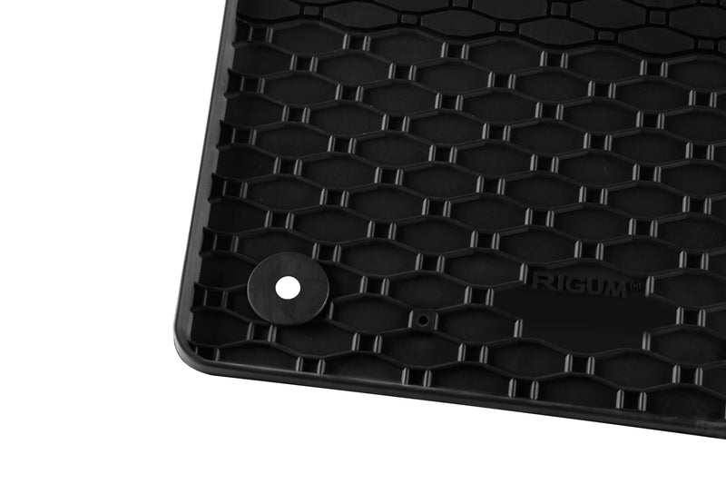 Гумени стелки Rigum за BMW X1e/iX1 U11 (2022+) и iX2 U10 (2024+), 4 части, черни