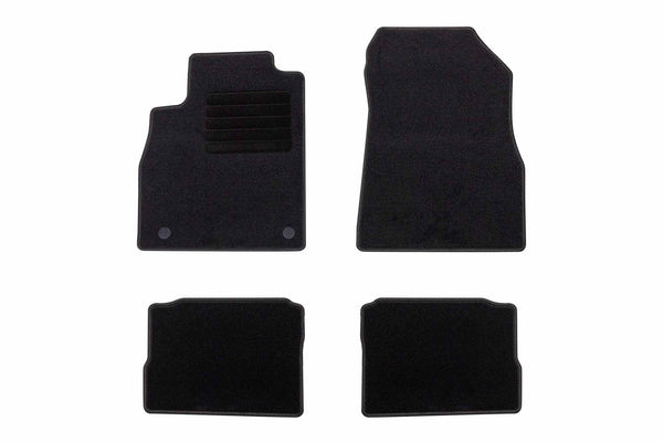 Мокетни стелки Rigum за Nissan Micra (2017+) 4 части, черни