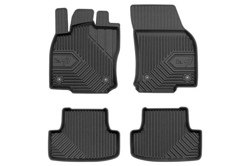 2.5D Гумени стелки Frogum №77 за Audi Q2 (2016–2020), 4 части, черни