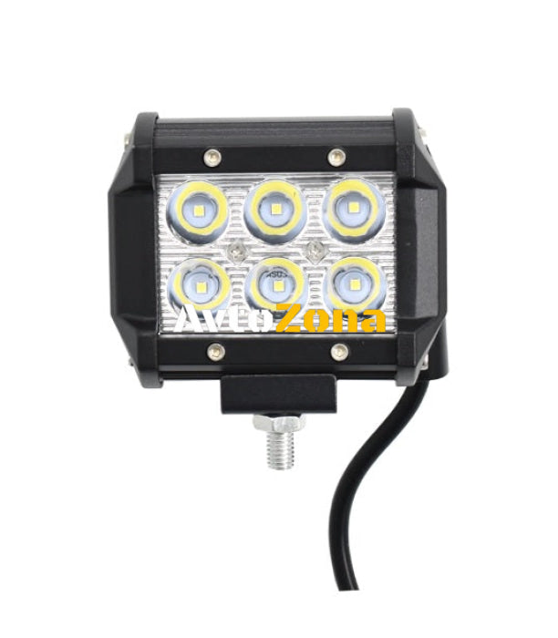 6 LED 18W Халогенна Водоустойчива Светлина Работна Лампа Flexzon 10-30V за Ролбар АТВ Джип - Avtozona