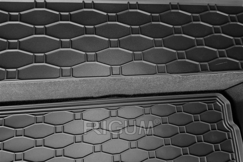 Covoraș de portbagaj din cauciuc Rigum pentru Nissan Qashqai (2014-2021) poziția superioară sau inferioară a portbagajului