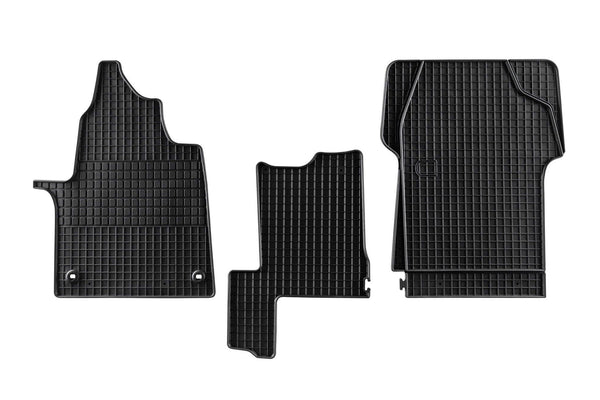 Covorașe din cauciuc Petex pentru Peugeot Expert (2016+) 3 părți, negru, grip B252