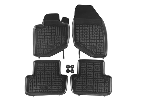 Covorașe din cauciuc Rezaw-Plast pentru Volvo S60 (2001-2009) - 4 părți, negru