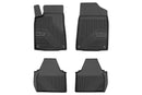 Covorașe de cauciuc 2.5D Frogum No 77 pentru Peugeot 607 (1999-2010), 4 părți, negru