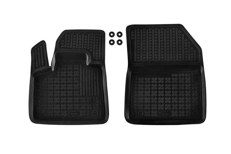 Covorașe din cauciuc Rezaw-Plast pentru Peugeot 5008 (2017 +), 5 locuri, 3 părți, negru