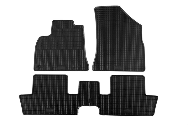 Covorașe din cauciuc Petex pentru Peugeot 3008 (2009-2016) - 4 părți, negru, aderență B042