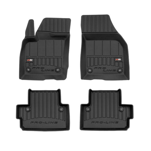 Frogum 3D Rubber Insoles pentru Volvo S40 II (2004-2012), 4 bucăți, negru
