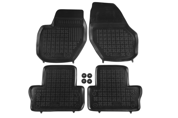 Covorașe din cauciuc Rezaw-Plast pentru Volvo S60 (2010-2018) - 4 părți, negru