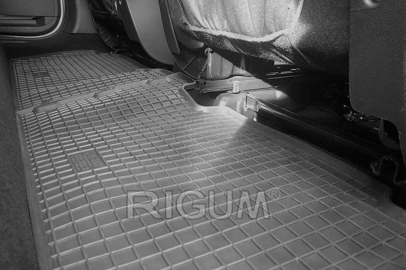 Covorașe din cauciuc Rigum pentru Peugeot Partner 5M (2008+), Pachet versiunea Child, 4 părți, negru