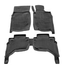 3D гумени стелки Stingray за Mitsubishi L200 (KA0T) (2006-2015), десен волан, 5 части, черни