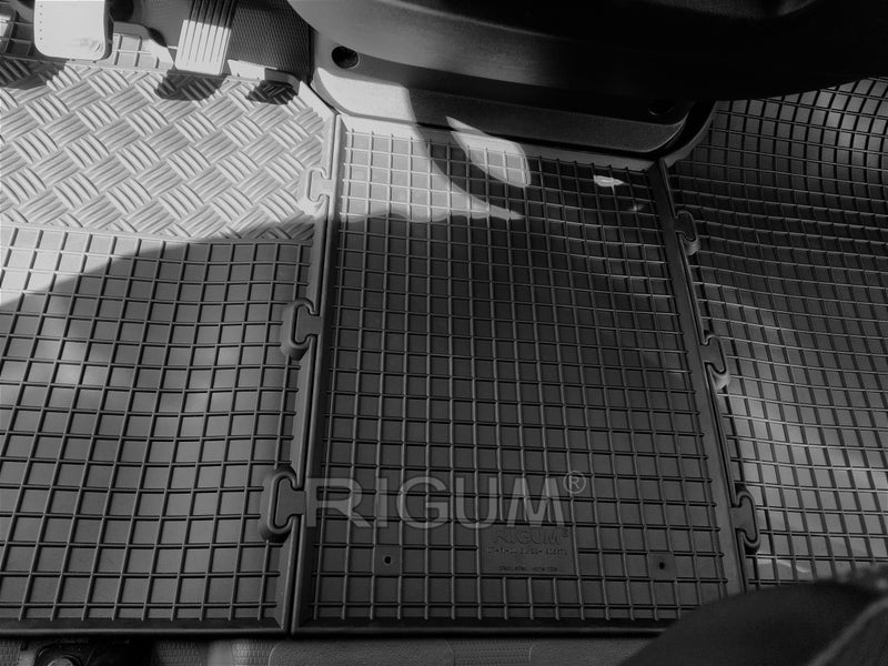 Covorașe din cauciuc Rigum pentru Peugeot Boxer (2006-2014), 3 părți, negru