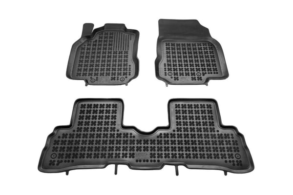 Гумени стелки Rezaw-Plast за Nissan Cube (2010–2014), 3 части, черни