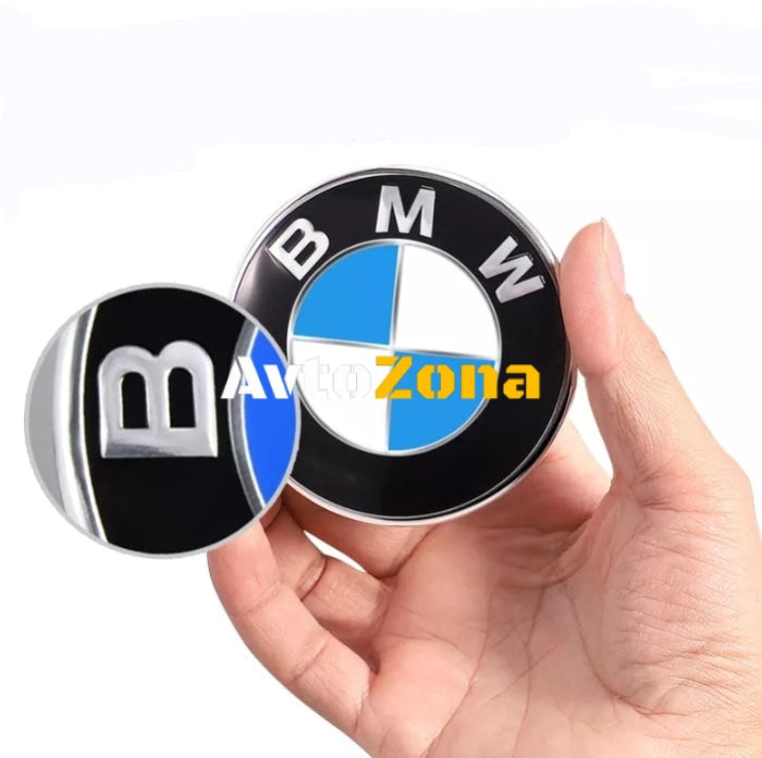 Емблема BMW / БМВ за преден капак 72mm / 74мм / 82мм - Avtozona