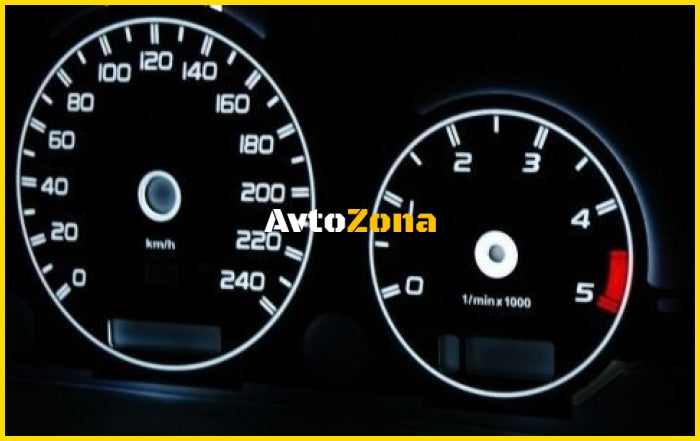 Плазмени циферблати MERCEDES ML W163 (98-03) бял - Avtozona