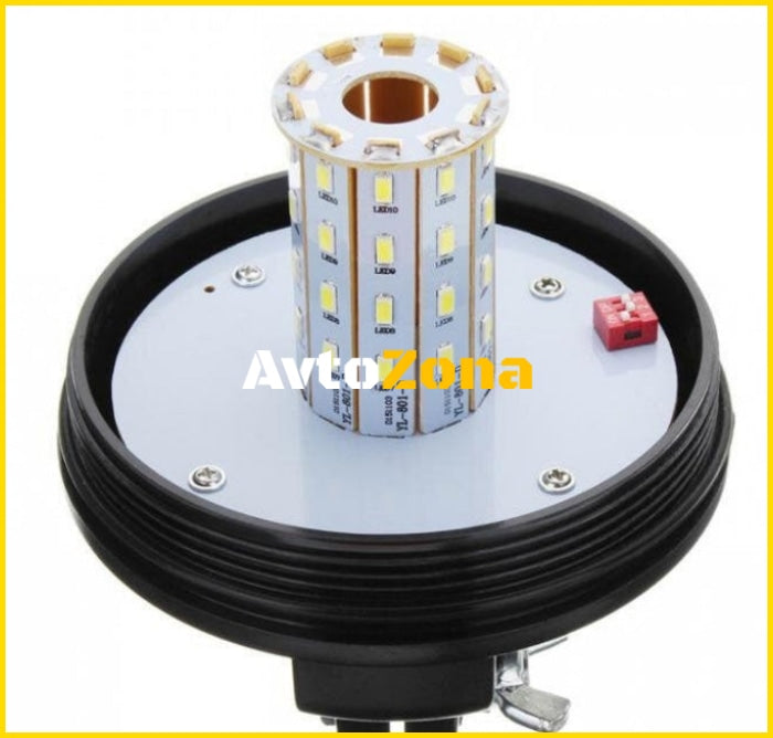 Диодна сигнална лампа-маяк 40 диода 12-24V - Avtozona