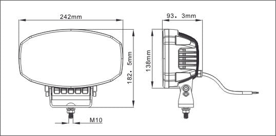 80W LED Лед Диоден Фар Халоген Лампа С Три Функции Неон Neon Ефект Бяла светлина 5800lm 12V - 24V E-Mark - Avtozona