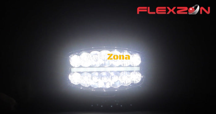 80W LED Лед Фар Халоген Три Функции Неон ефект Neon 24,5см x 13,9см 4100lm 12V - 24V E-Mark