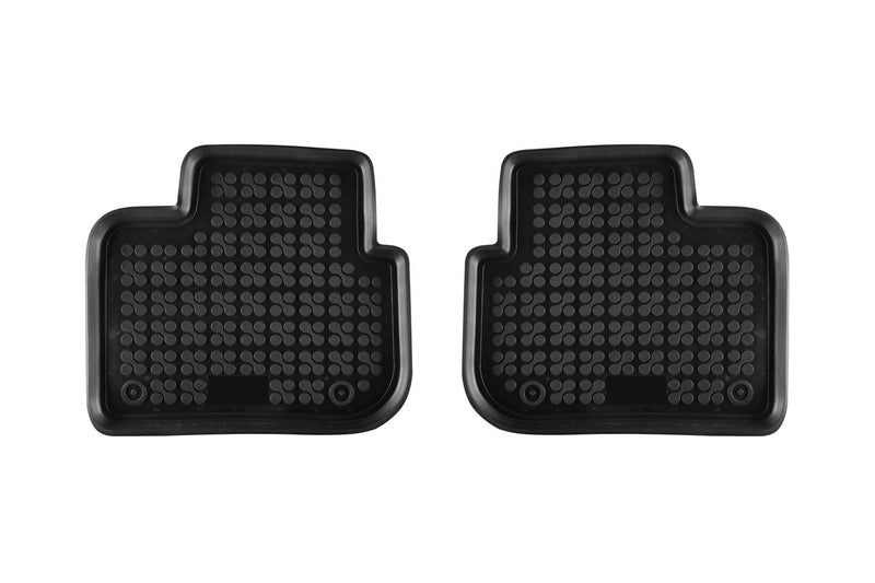 Гумени стелки Rezaw-Plast за Mitsubishi Colt (2009–2012) 3 врати, 4 части, черни