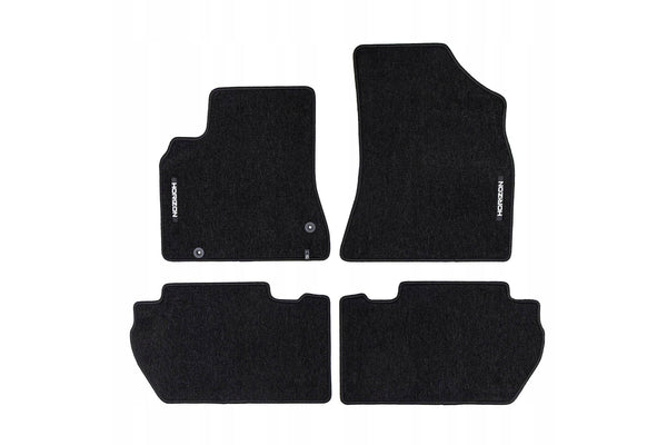 Covorașe Frogum Horizon pentru Peugeot Partner (2008-2018), 4 părți, negru
