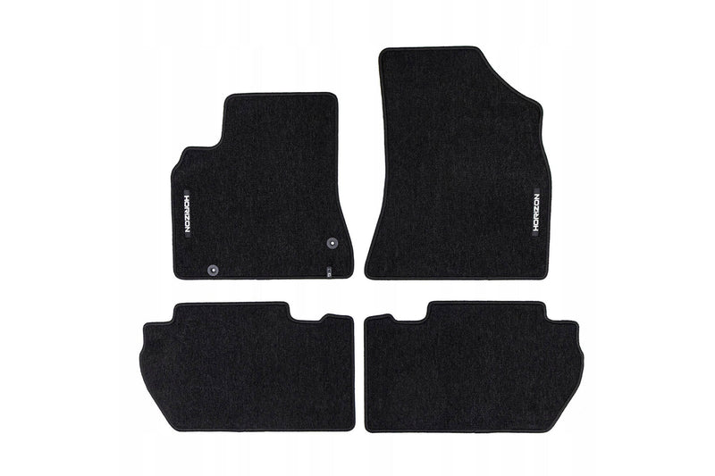 Covorașe Frogum Horizon pentru Peugeot Partner (2008-2018), 4 părți, negru