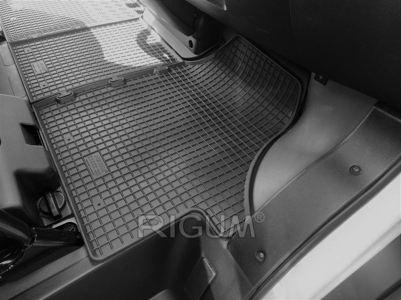Covorașe din cauciuc Rigum pentru Peugeot Boxer (2006-2014), 3 părți, negru