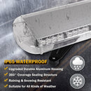 96.5 см 72 LED ЛЕД 72W мощна аварийна диодна сигнална лампа блиц 12-24V 15 режима