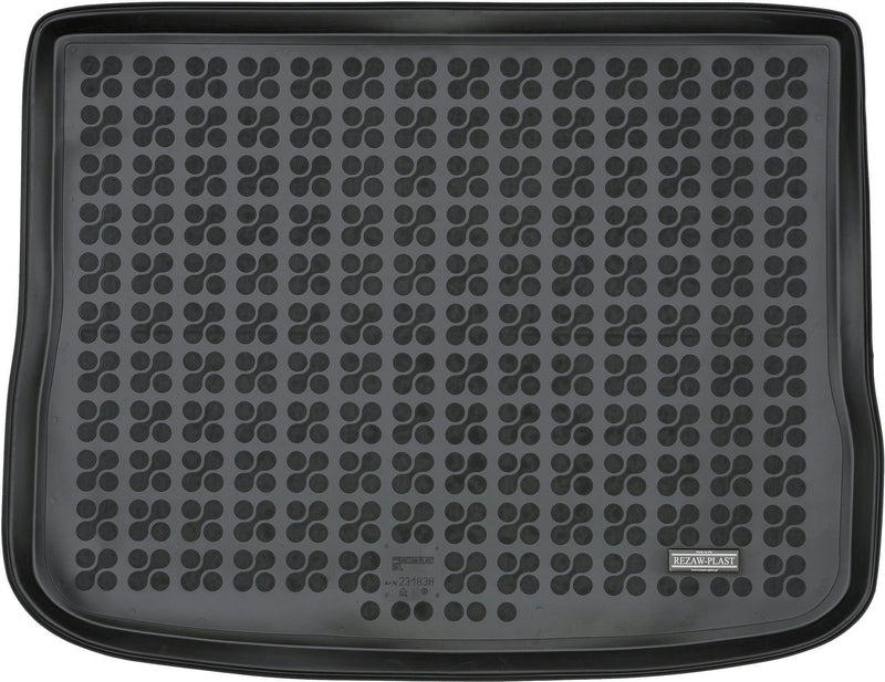 Covoraș de portbagaj Rezaw-Plast pentru Volkswagen Tiguan I SUV (2007-2017) - 5 locuri, cu roată de rezervă (dimensiune completă)