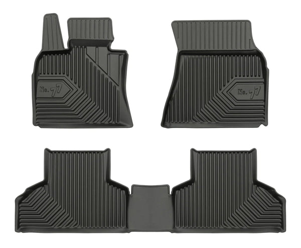 Covorașe din cauciuc 3D Frogum pentru BMW X5 F15 2013-2018, 3 piese, negru 