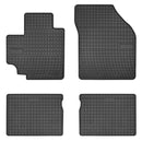 Frogum tălpi interioare din cauciuc pentru Suzuki Celerio (2015+) - 4 bucăți, negru