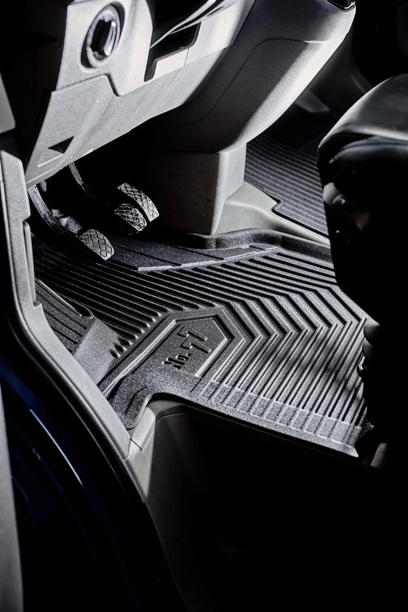 2.5D Гумени стелки Frogum №77 за Peugeot e-208 (2019+), 4 части, черни