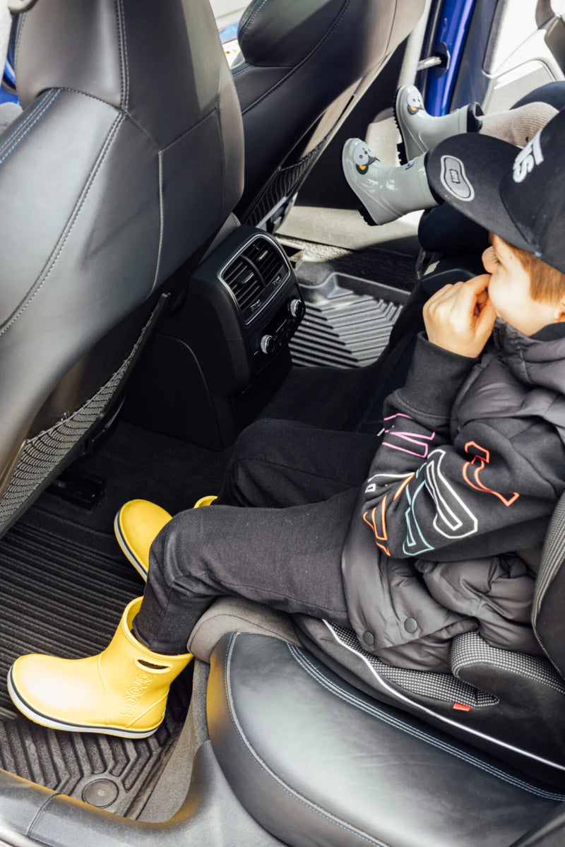 2.5D Гумени стелки Frogum №77 за Peugeot 308 Хечбек (2013+), 4 части, Черни