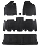 Covorașe din cauciuc Rezaw-Plast pentru Kia Carnival (2005-2014) - 7 locuri tip bazin