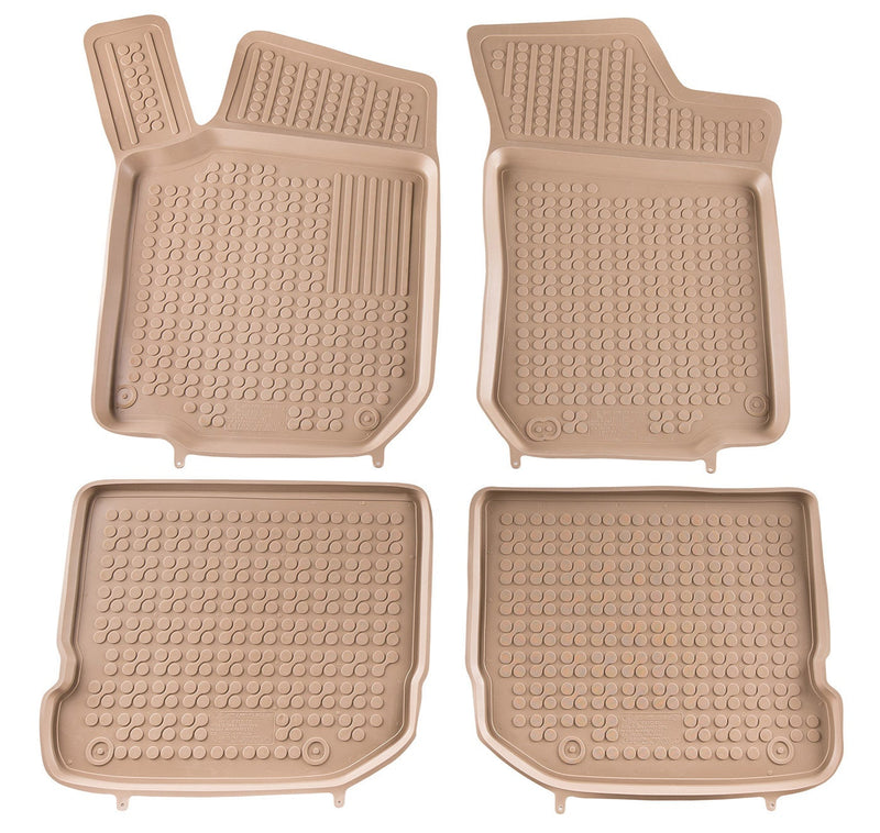 Covorașe din cauciuc Rezaw-Plast pentru Skoda Octavia I sedan (1997-2004) / break (2004-2010) - tip bazin bej