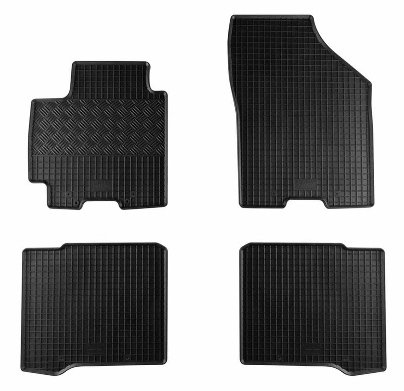 Covorașe din cauciuc Rigum pentru Suzuki Baleno (2016+) - 4 bucăți, negru